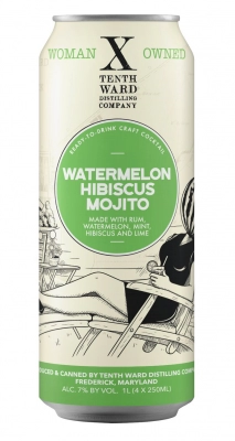 Tenth Ward Distilling Company - Watermelon Hibiscus Mojito