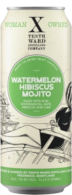 Tenth Ward Distilling Company - Watermelon Hibiscus Mojito